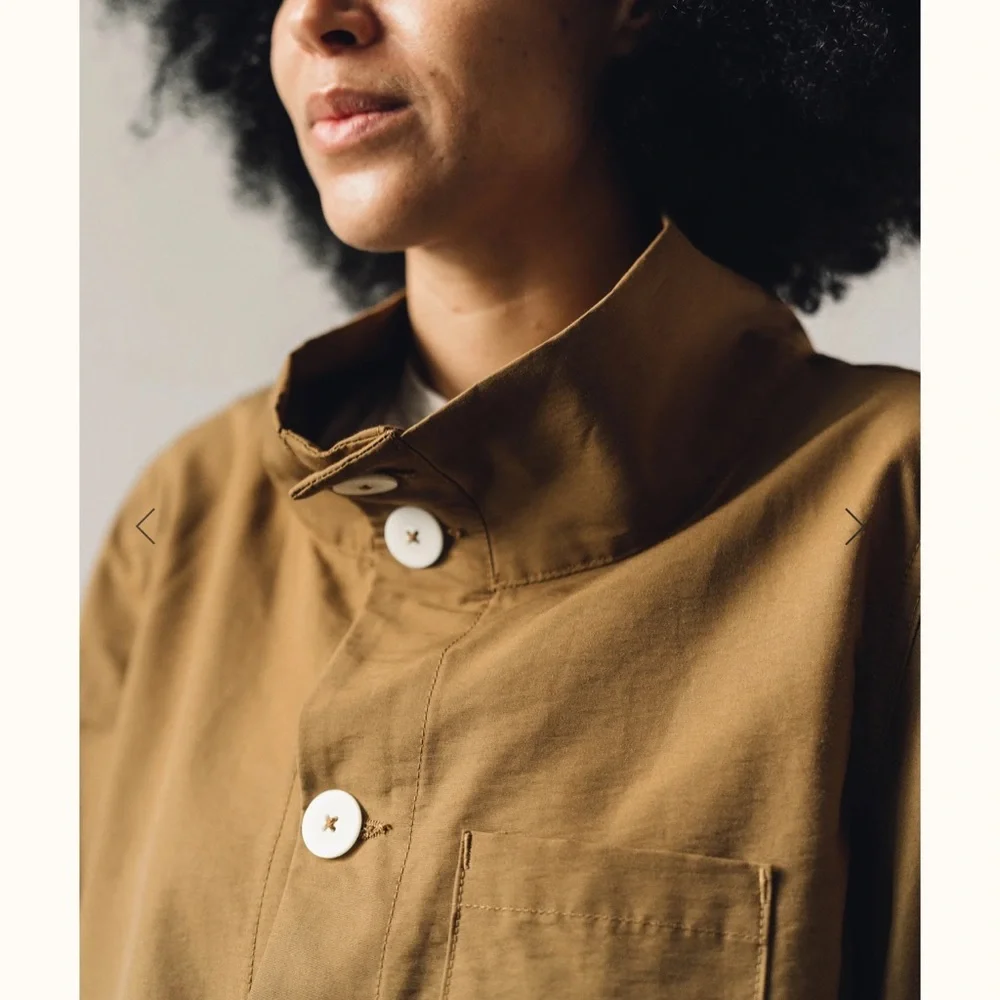 Jesse Kamm Japanese weather cloth jacket Tobacco - small - Picture 7 of 16